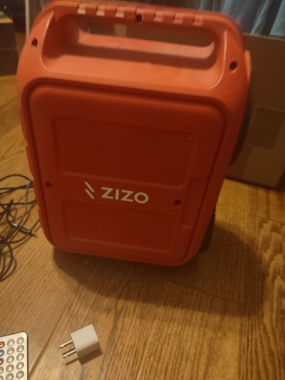 Zizo Red Portable Bluetooth Speaker with Carry Handle